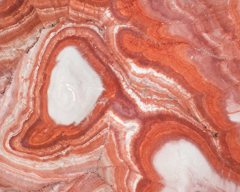 Bentonite Hills in Utah from above
