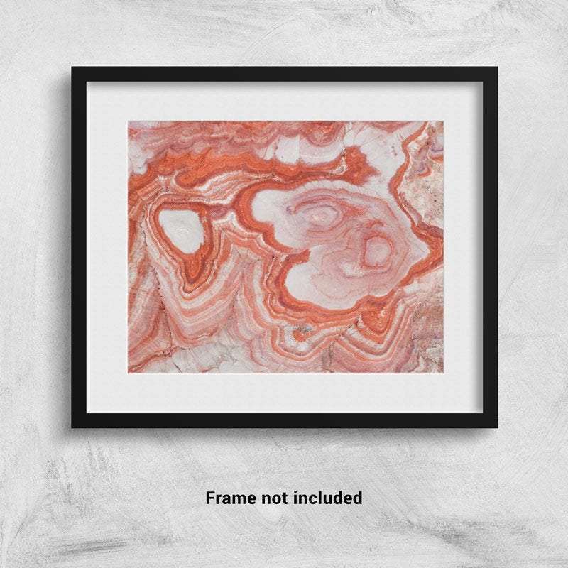 Bentonite Hills Badlands in Utah from Above Photo Print