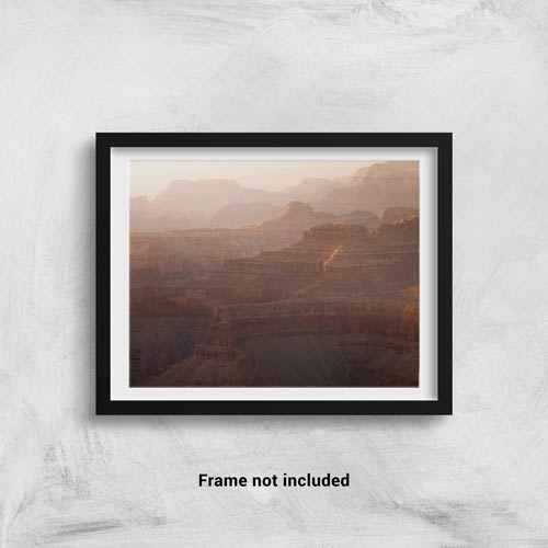 The layers of the Grand Canyon at sunset