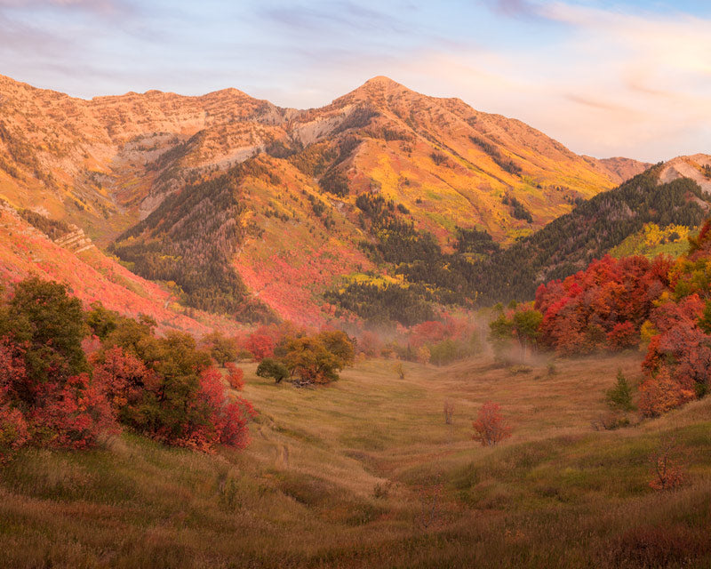 Fall Sunset at Provo Peak in Utah