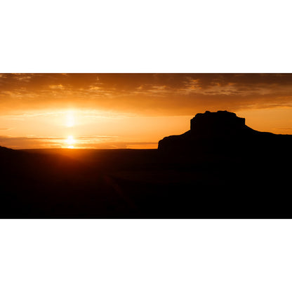 Sunrise over a desert butte in Southern Utah