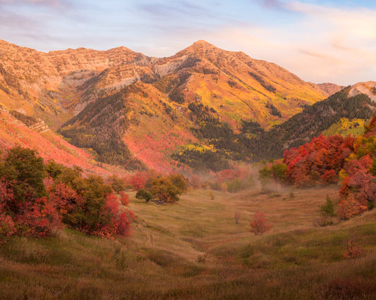 Fall Sunset at Provo Peak in Utah