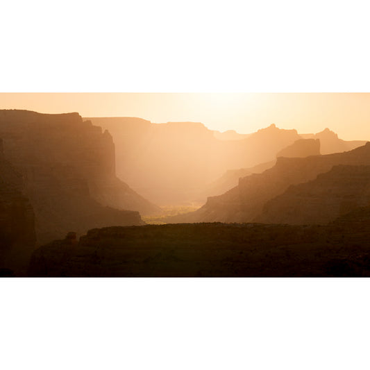 Sunrise over a canyon in southern Utah