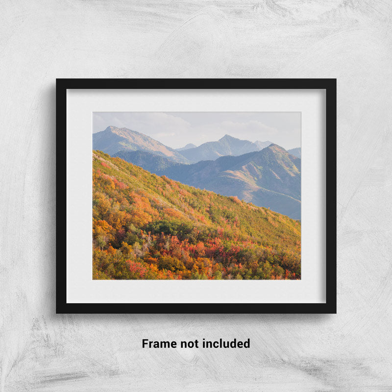 Wasatch Mountains in the fall -framed on the wall