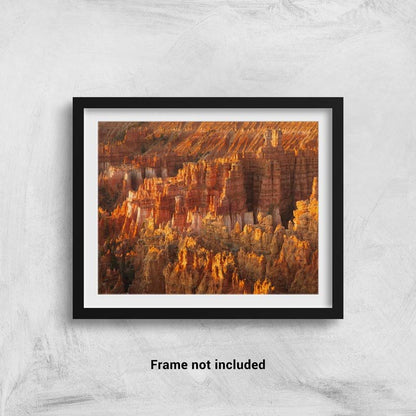 Photo of Bryce Canyon at Sunrise framed on a wall
