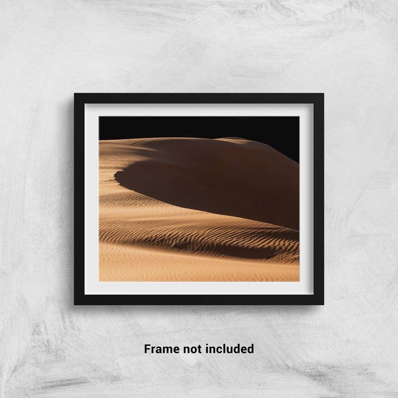 Coral Pink Sand Dunes at sunrise framed on a wall
