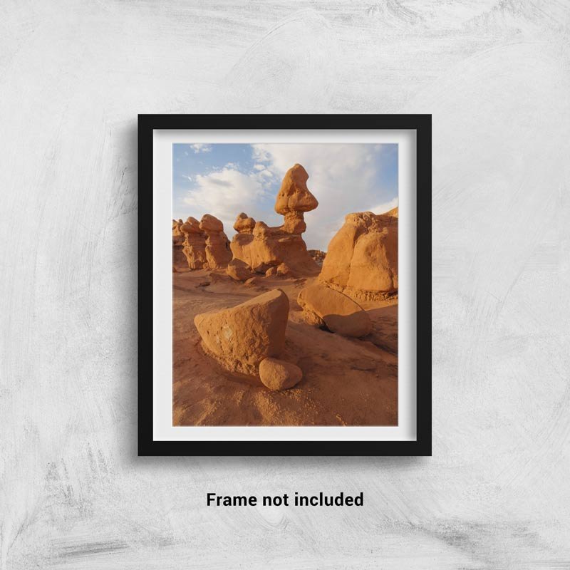 Goblin Valley Photo framed on the wall