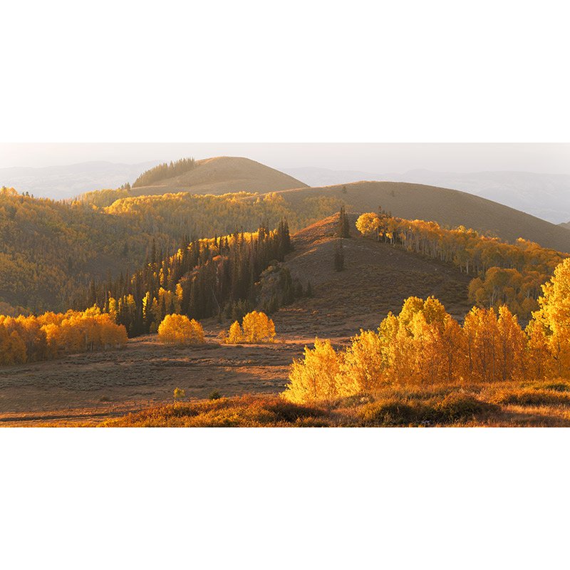 Rolling hills in Utah in the fall
